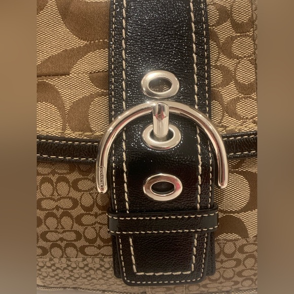 ✨New Y2K Coach Brown and Black Signature Patchwork Soho Shoulder Bag ✨ - Picture 17 of 17